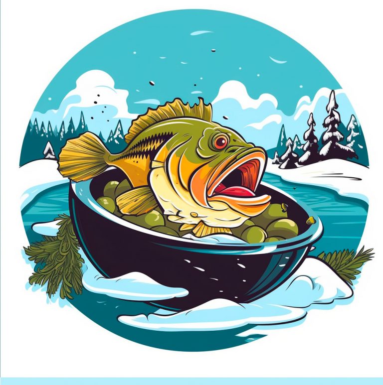 What do bass eat in the winter?